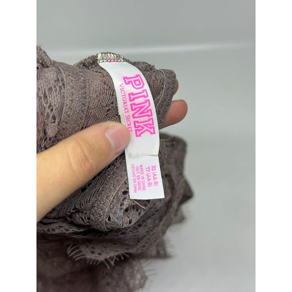 PINK by Victoria’s Secret Floral Lace Bralette – Brown & Pink, Padded XS/TP - Picture 5 of 5